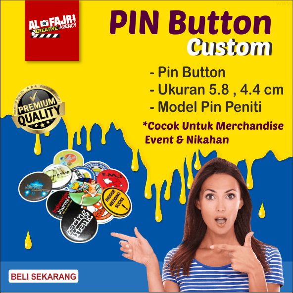 Jual Pin Button Peniti Bros Custom | Shopee Indonesia