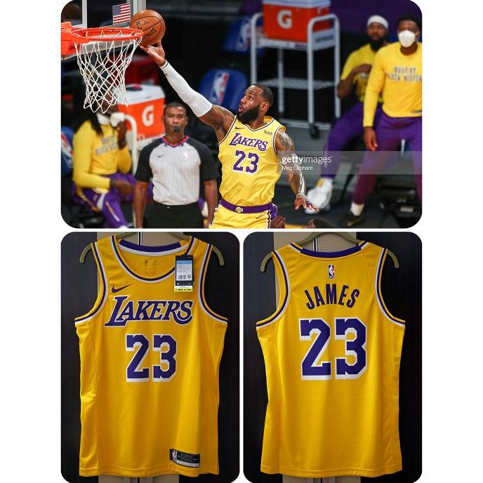 Jual Jersey Basket NBA LA Lakers Swingman Original Icon LeBron James