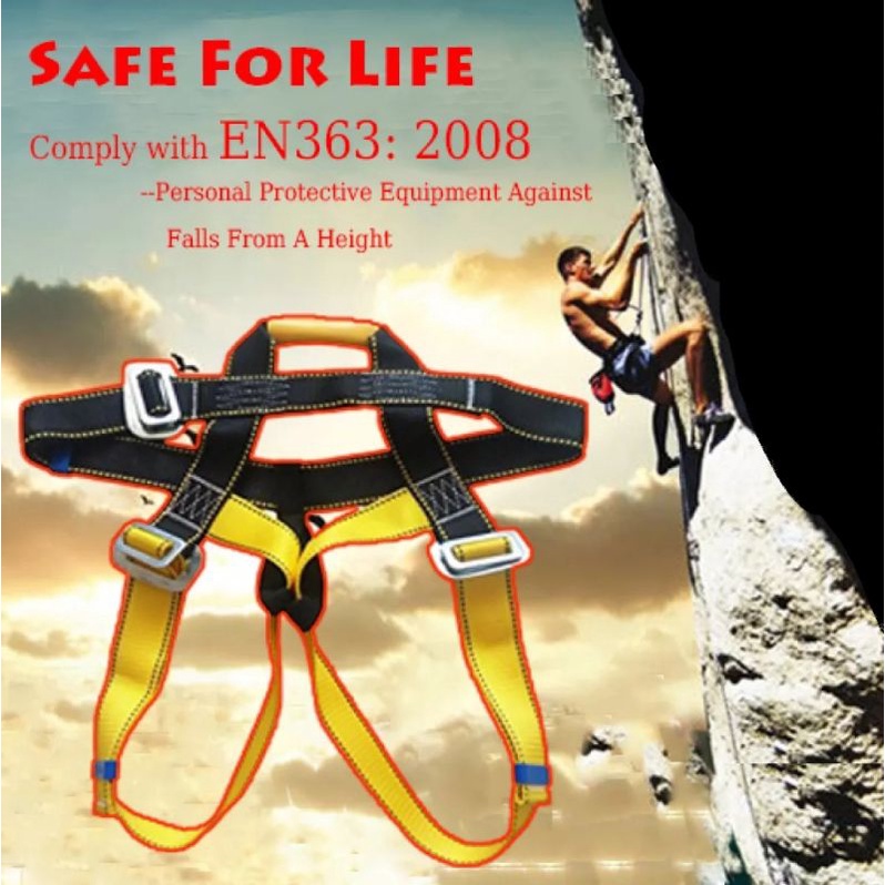Jual Sit Harnes Climbing Safety Belt Seat Body Harness Rescue Outdoor ...