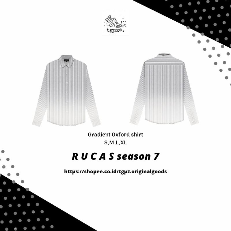 Jual Kemeja Rucas Gradient Oxford shirt [100% ORIGINAL] | Shopee Indonesia