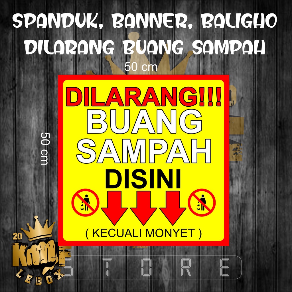 Jual Banner Dilarang Buang Sampah Spanduk Larangan Buang Sampah Porn