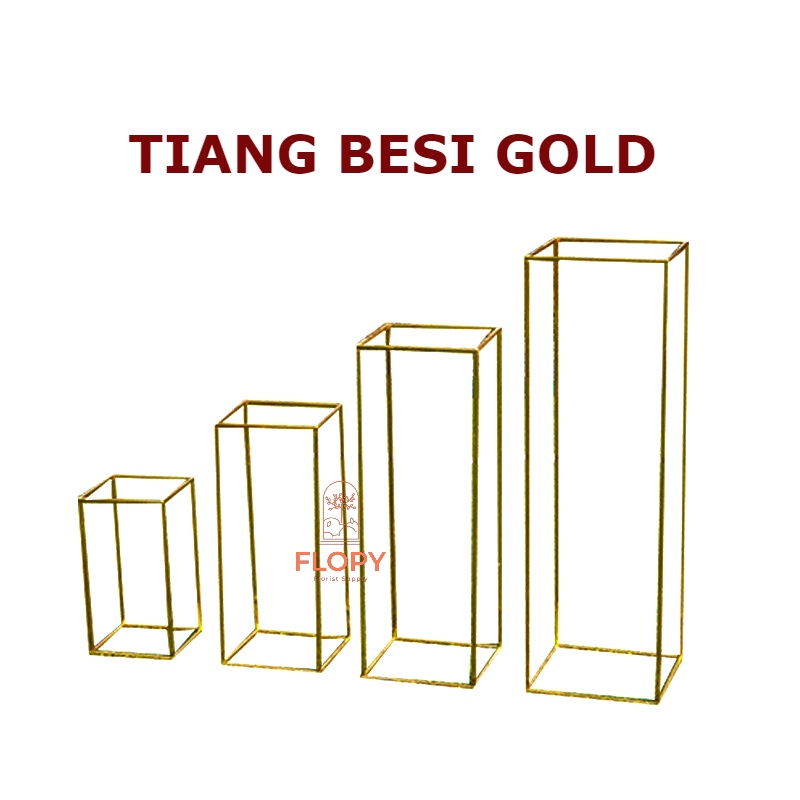 Jual Tiang Besi Gold Bunga / Stand Besi Flower for Wedding Decoration ...