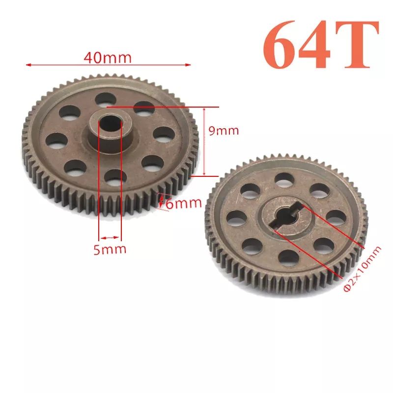 Jual SPUR GEAR METAL 64t HSP BRONTOSAURUS | Shopee Indonesia