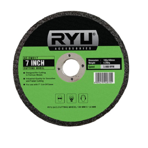 Jual Ryu cutting wheel 7 inch 180 mm batu potong cut off saw