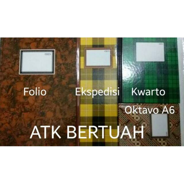 Jual KIKY FOLIO EKSPEDISI KWARTO OKTAVO A6 100 200 300 HARD COVER BUKU ...