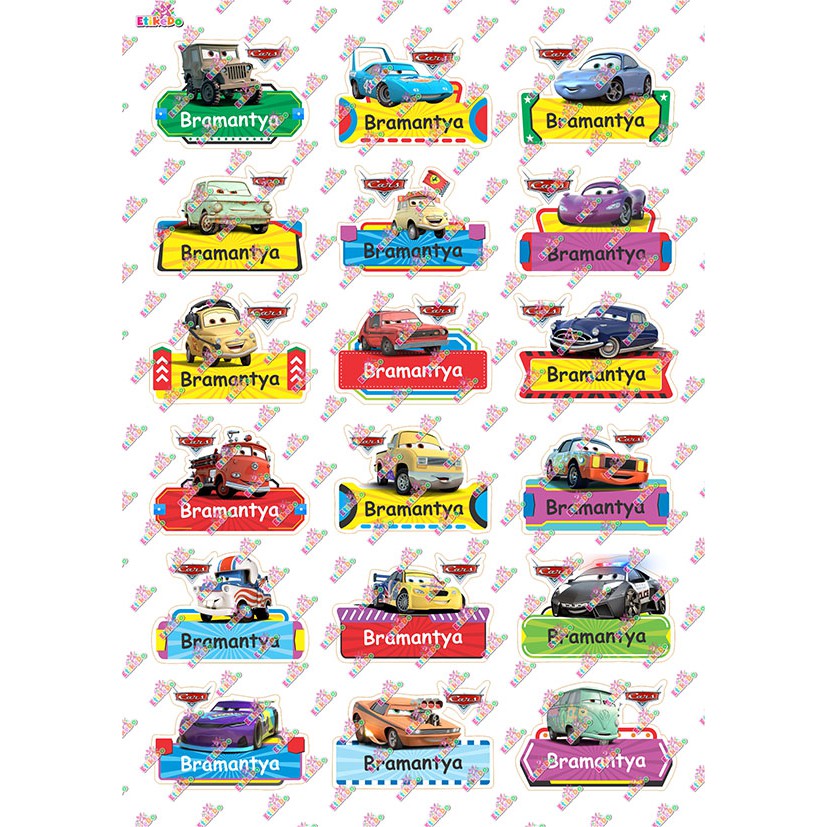 Jual LABEL NAMA CARS 72 STIKER - ANTI AIR/ROBEK/LUNTUR -1 Nama CR2M1 ...