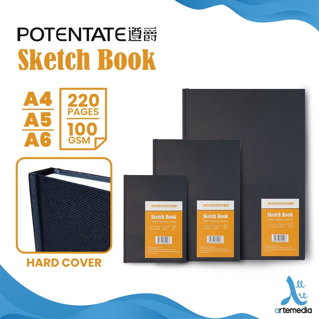 Jual Buku Sketsa Potentate Marker Pad A5 Hard Cover Sketchbook - A5 - Kota  Bandung - Bandung Graha Lukis