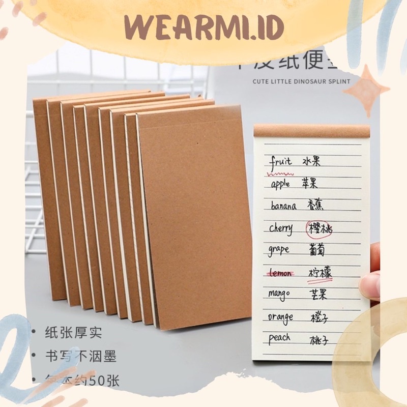 Jual Buku Notes Memo Bergaris Polos Gris To do List Putih Note ...
