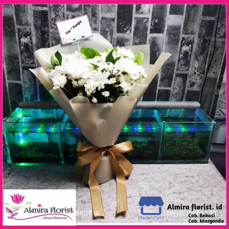 Jual Fresh Bouquet Bunga Aster Premium Buket Bunga Asli Buket Bunga