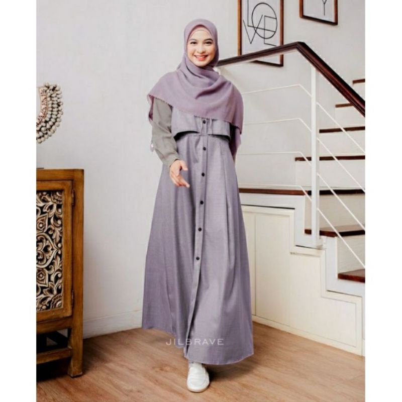 Jual Felisha dress jilbrave official shop dress remaja lucu aksen ...