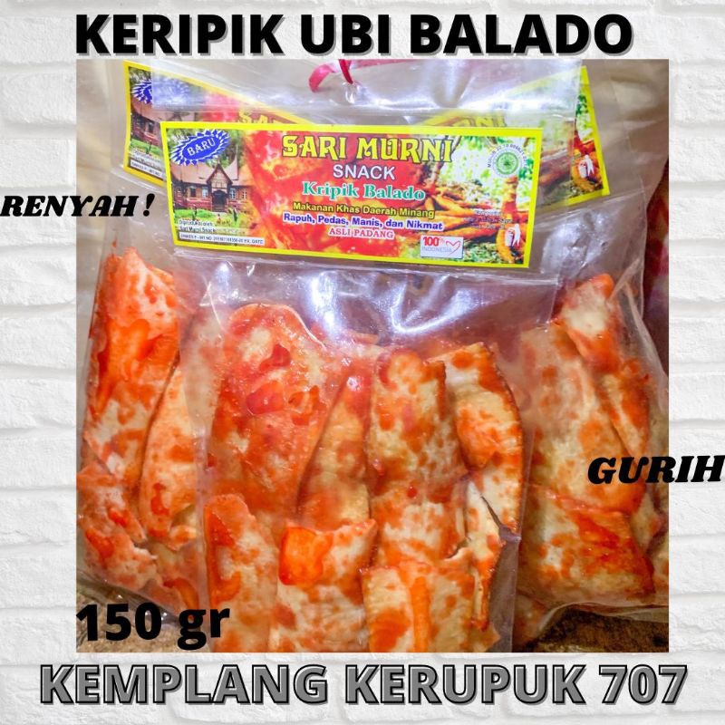 Jual Keripik Singkok Balado 125 Gr Sanjai Khas Padang Kripik Ubi