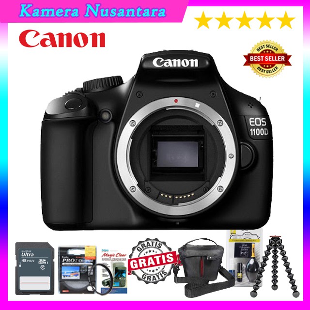 Jual CANON EOS 1100D BODY ONLY / 1100D BO - ORIGINAL | Shopee Indonesia