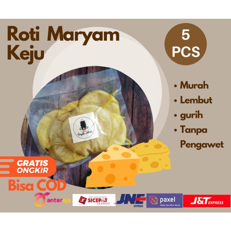 Jual Roti Maryam Roti Canai Rasa Keju Isi 5 Pcs Shopee Indonesia