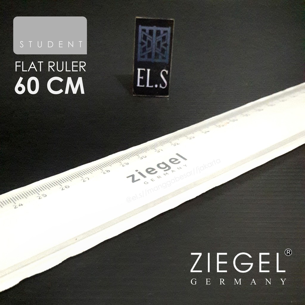Jual Ziegel Flat Ruler 60 cm (Penggaris) | Shopee Indonesia