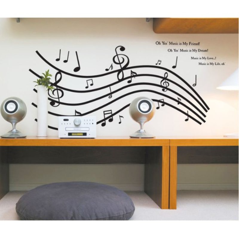 Jual Music Note AY9050 (90x60) - Stiker Dinding / Wall Sticker | Shopee ...