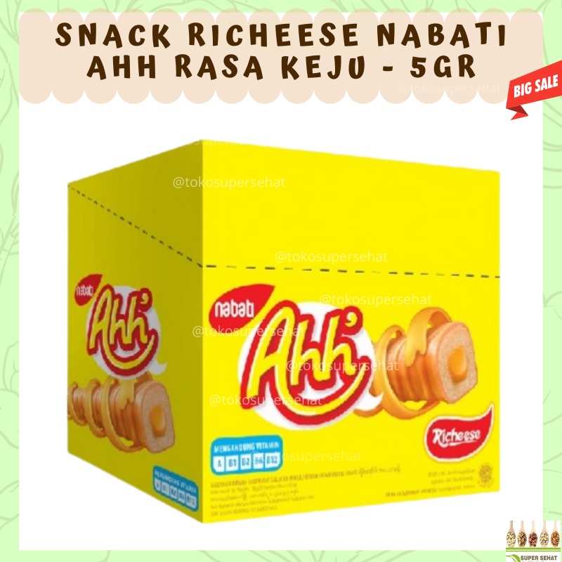 Jual Aneka Snack Nabati Richeese AHH 5gr Richoco Nextar Selimut 7 gr ...