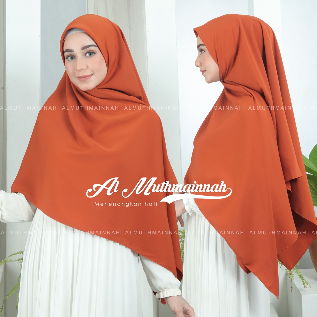 Jual Premium Square Hijab Jilbab Segi Empat Wolfis 150 X 150 Cm Woolpeach Adem Jumbo Syari 5423