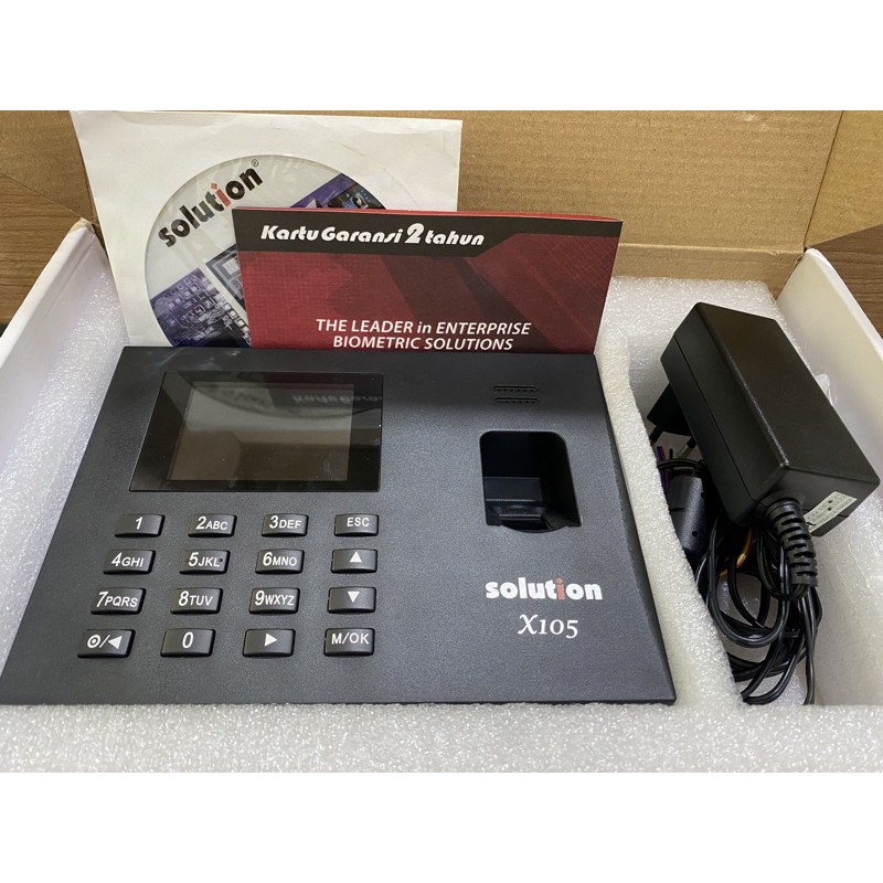Jual Mesin Absensi Solution X105 / Mesin Finger Solution X105 | Shopee ...