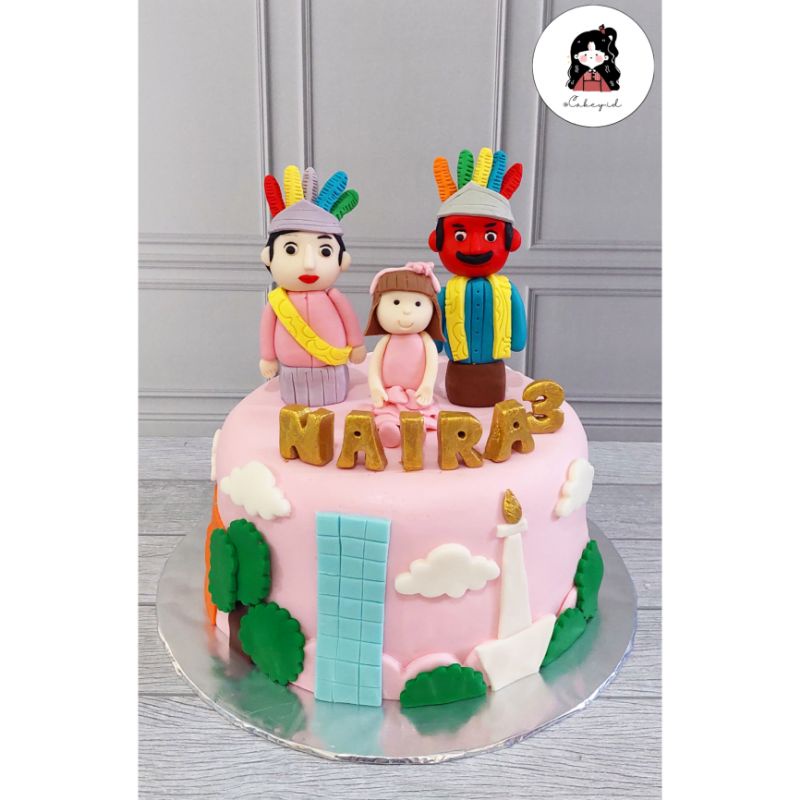 Jual Kue Ulang Tahun Karakter Ondel-ondel (fondant 20cm) | Shopee Indonesia