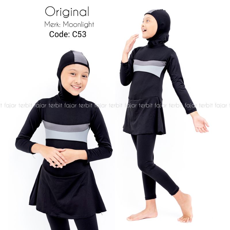 Jual baju renang anak perempuan muslim setelan berenang anak wanita