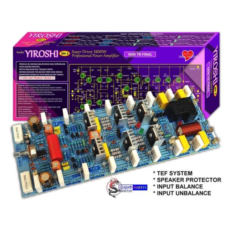 Jual SUPER DRIVER YIROSHI MK4 MK-4 1200 WATT TANPA TR FINAL | Shopee