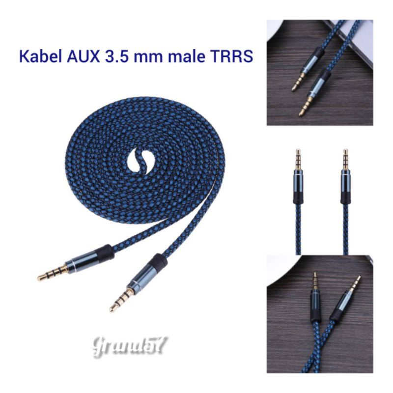 Jual Kabel Audio Aux Mm Male To Male Trrs Jack Shopee Indonesia