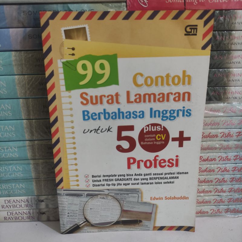 Jual Buku obral murah: 99 contoh surat lamaran berbahasa Inggris