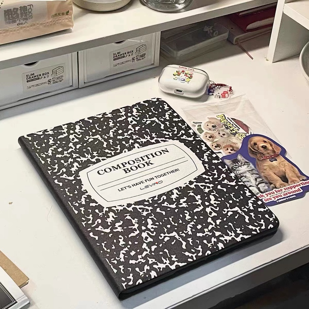 Jual Levino iPad Case Notebook Design Include Pen Holder For Ipad Gen