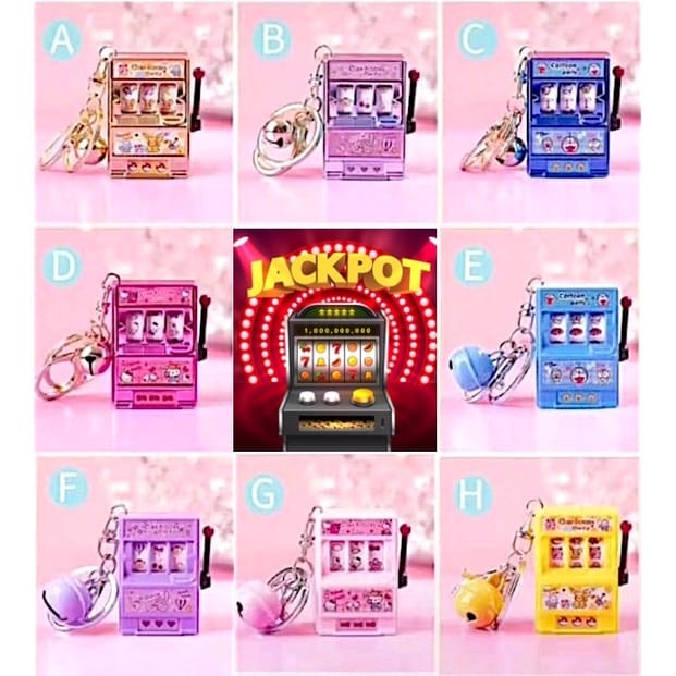 Jual JUAL SATUAN Gantungan Kunci / Key Chain Karakter Slot Machine ...