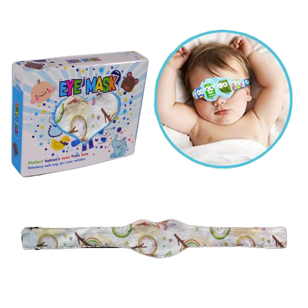 Jual Kacamata Jemur dan Pelindung Penutup Mata Bayi saat Tidur Baby