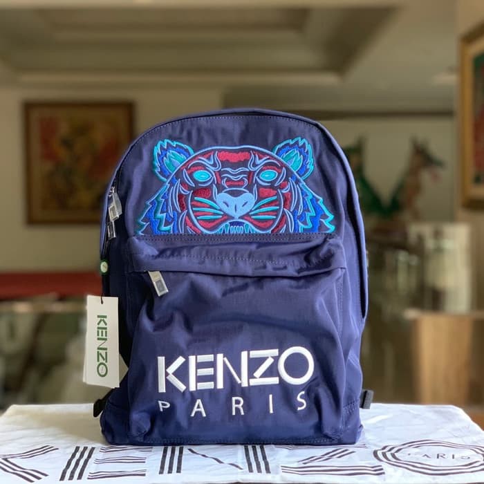 Kenzo Tiger Backpack Large Blue