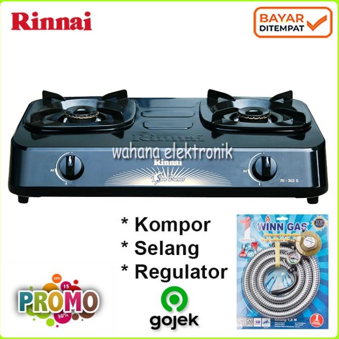 Jual Paket Rinnai Ri S Kompor Gas Tungku Selang Regulator Winn Shopee Indonesia