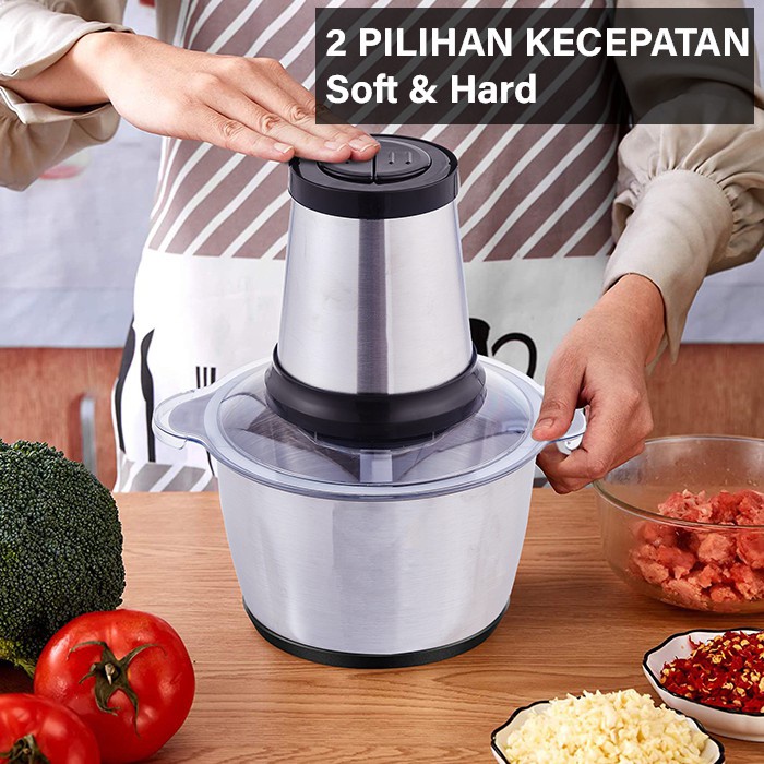 Jual Food Chopper Electric Blender Elektrik Penggiling Daging | Shopee ...