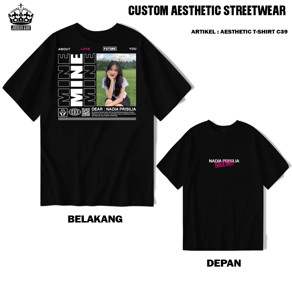 Jual Kaos Custom Foto Aesthetic Kaos Sablon Satuan Kaos Sablon Digital Dtf Kaos Viral 1169