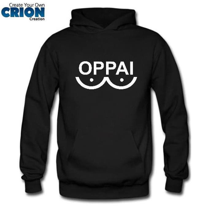 Oppai hoodie shopee online