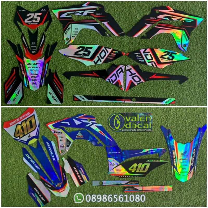 Jual Stiker Striping Decal Motor Klx Dtracker Crf Wr Hologram Bisa