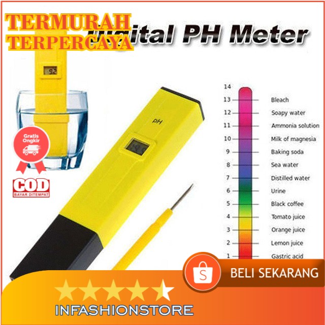 Jual Promo Seru Alat Ukur Uji Ph Meter Tester Pen Air Minum Akuarium