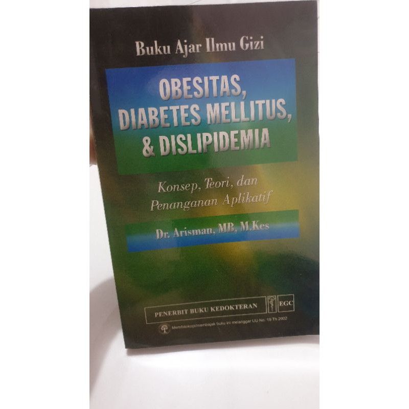 Jual Buku Ajar Ilmu Gizi Obesitas Diabetes Melitus Dislipidemia Shopee Indonesia