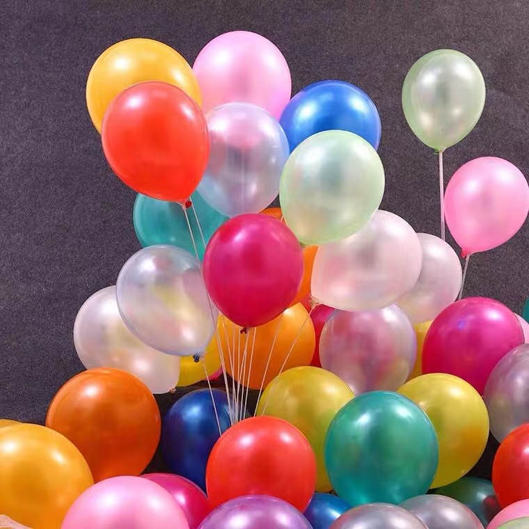Balon Pearlescent 100pcs Balon Lateks 10 Inch Pearlescent Pernikahan Dekorasi Pesta Dekorasi Balon Balon balon  balon huruf  balon latex balon ulang tahun