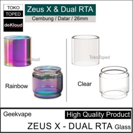 Jual ZEUS X - ZEUS DUAL Replacement Glass | tabung kaca gelas | Shopee ...