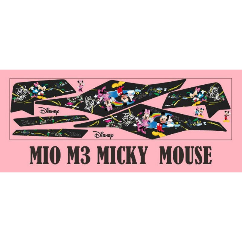 Jual STIKER STRIPING DECAL VARIASI MIO M3 / MIO Z MICKEY MOUSE | Shopee ...
