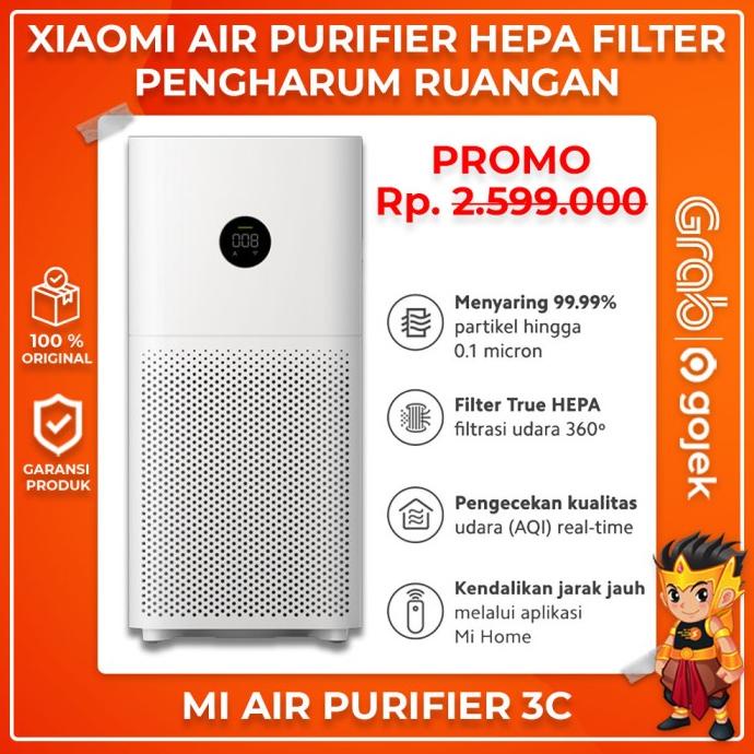 vhbw 3 x Air Filter Compatible with Xiaomi Mi Air Purifier 3C