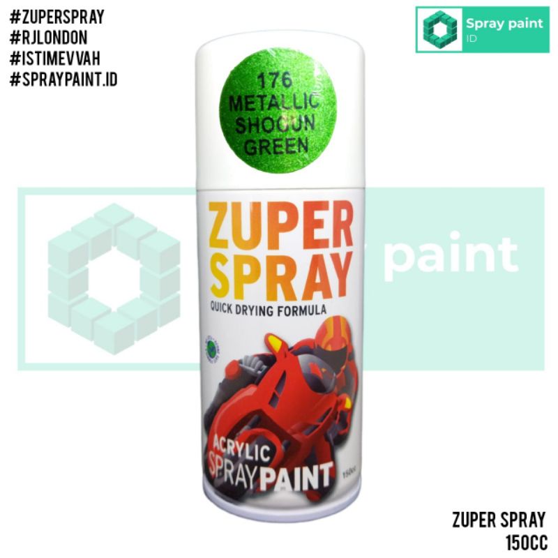 Jual Cat Semprot Metallic Metalik Shogun Green Hijau Zuper Spray Cc Pilok Pilox Pylox