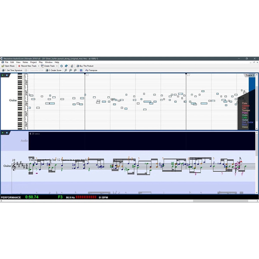 Jual AudioScore Ultimate Software able to convert up to 16 instruments ...