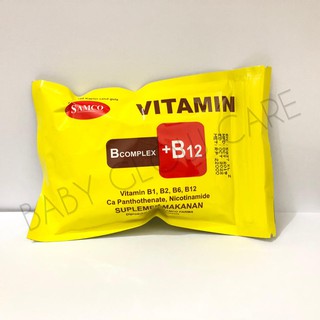 Jual VITAMIN B COMPLEX B12 SAMCO ISI 100 KAPLET B KOMPLEKS UNTUK SARAF ...