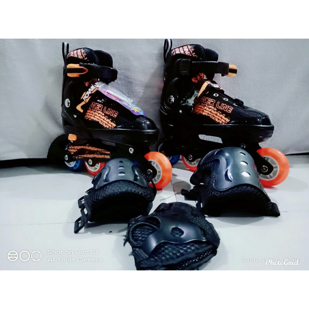 Jual SEPATU RODA ANAK POWER LINE INLINE SKATE 800 UV TERBARU | Shopee ...