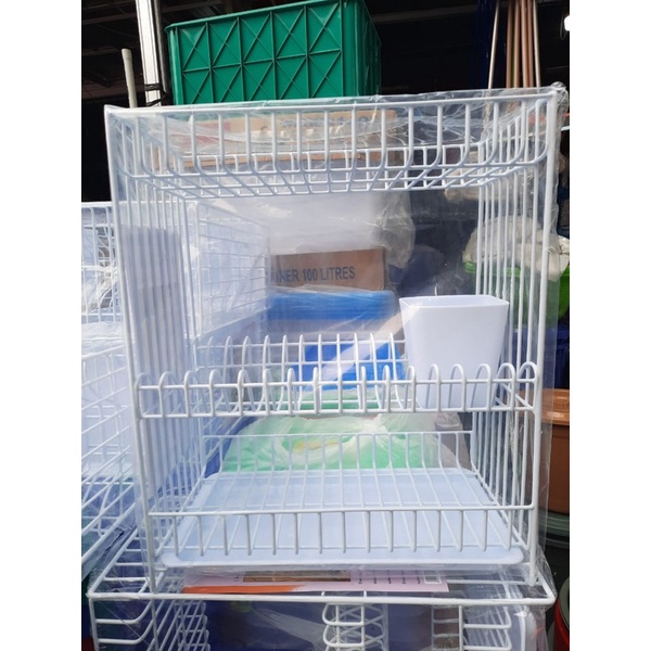 Jual RAK PIRING SUSUN 3 + T. SENDOK + TATAKAN BAWAH MODELINE | Shopee ...