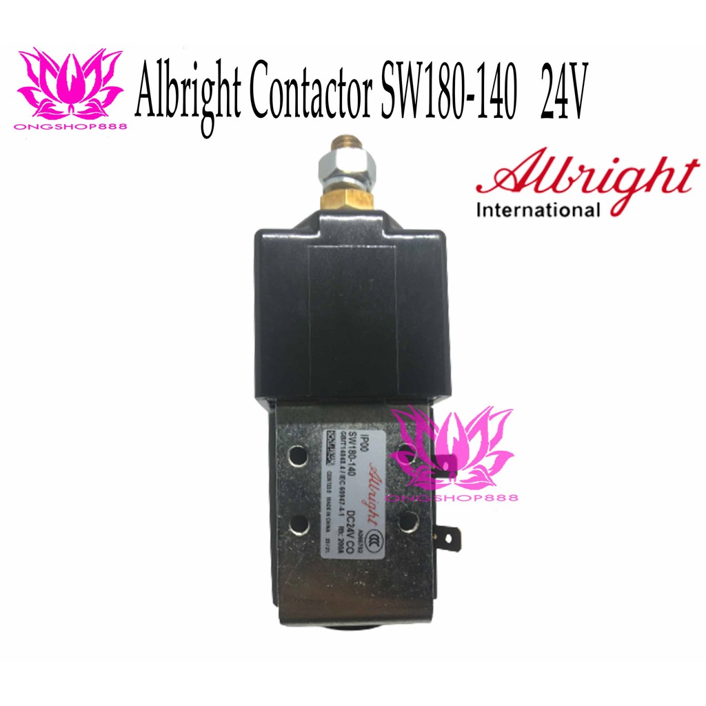 Schütz Kontaktor Als Ersatz Für ALBRIGHT SW180 – 24V, 200A, DC, Mit Montagehalterung