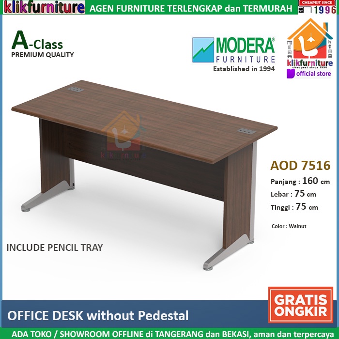 Jual Modera Aod 7516 Office Desk Meja Kantor Meja Kerja Meja Tulis