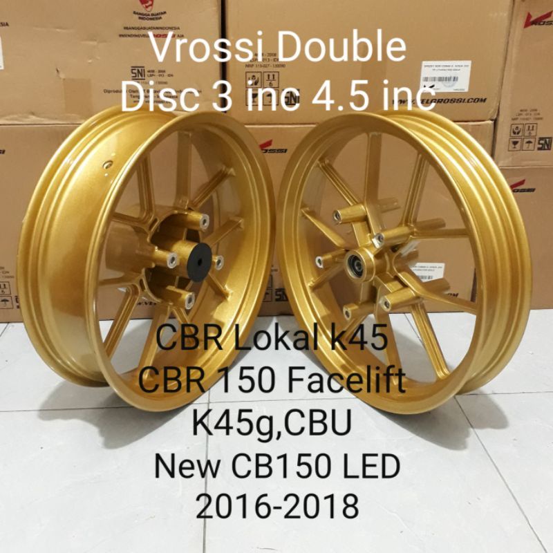 Jual Velg V Rossi Double Disc Cbr R Facelift K G New Cb Led